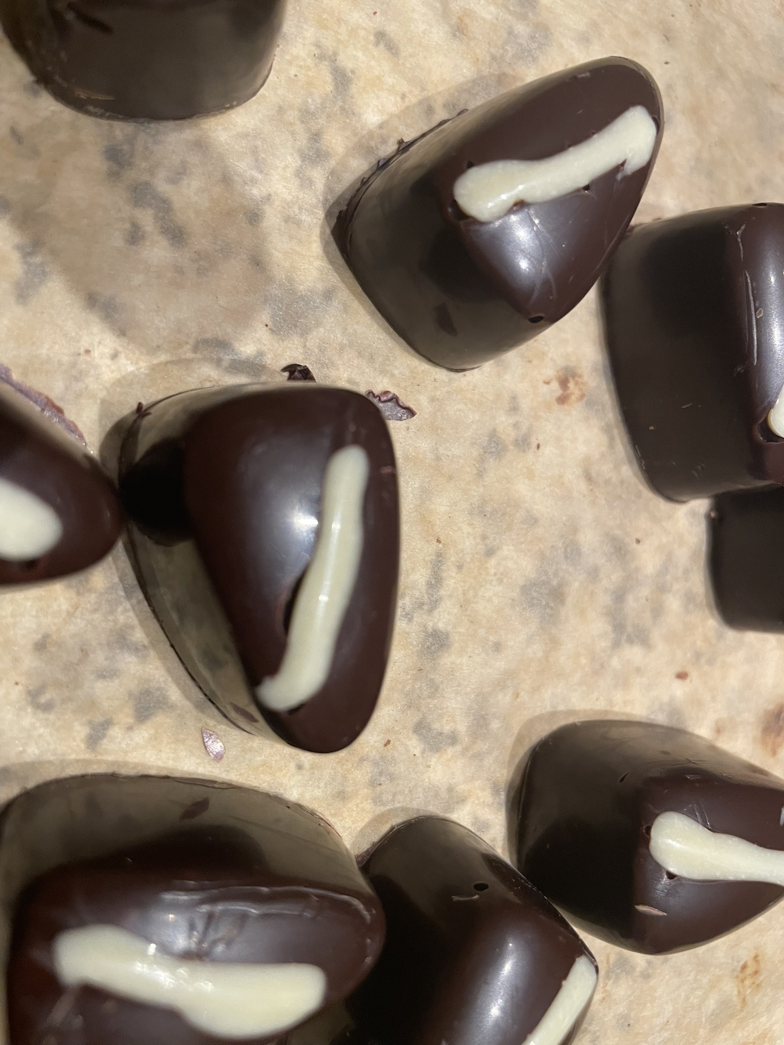 Kaffeepralinen mit Kaffee und Whisky