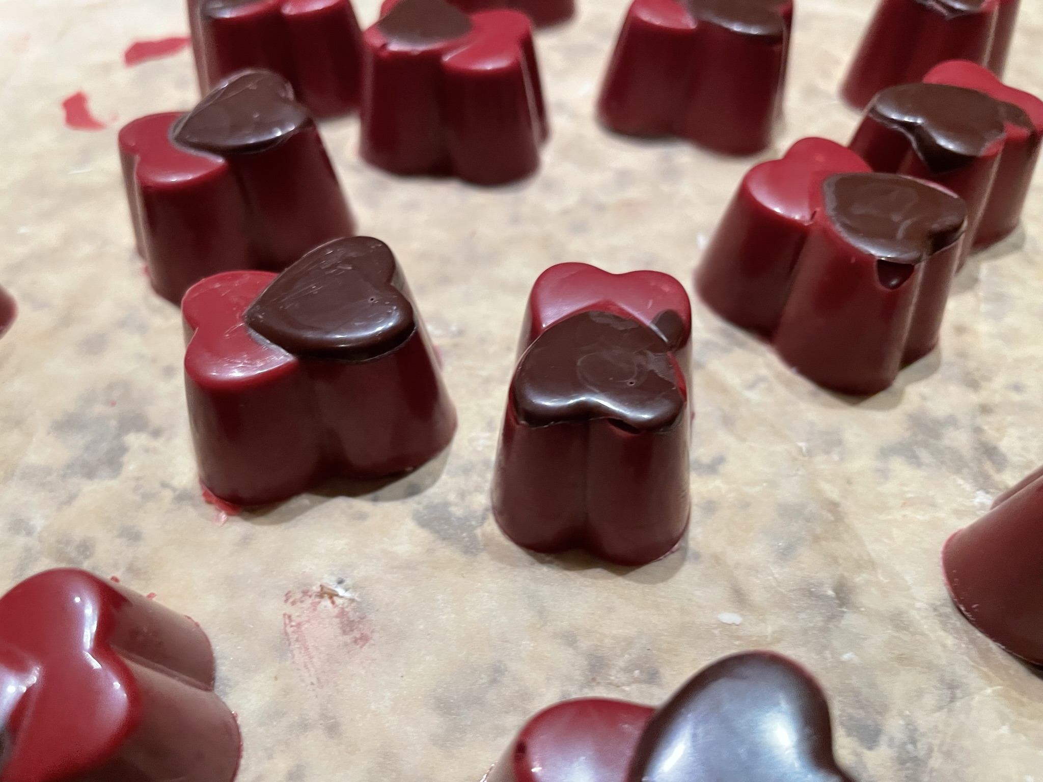 Karamelisierten Hinbeeren